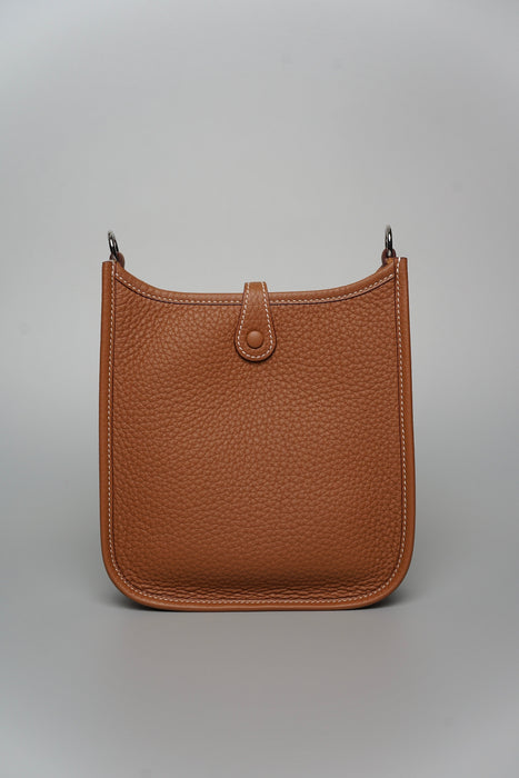Hermes Mini Evelyne in Gold Phw (Brand New)