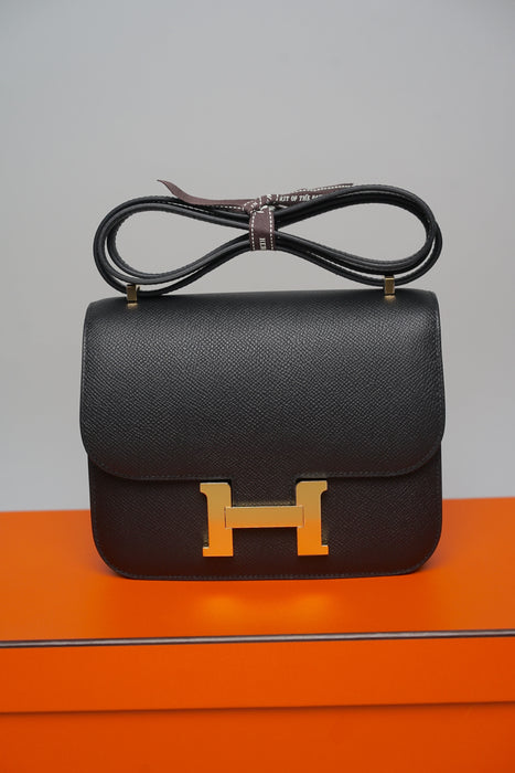 Hermes Constance 18 in Noir Ghw (Brand New)