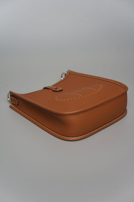 Hermes Mini Evelyne in Gold Phw (Brand New)