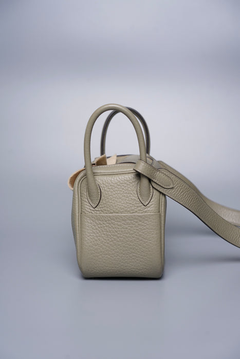 Hermes Mini Lindy in Sauge Ghw