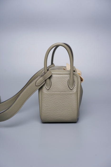 Hermes Mini Lindy in Sauge Ghw