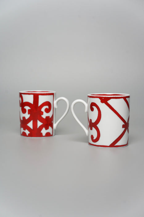Hermes Balcon du Guadalquivir Set of 2 Mugs in Porcelain (Brand New)