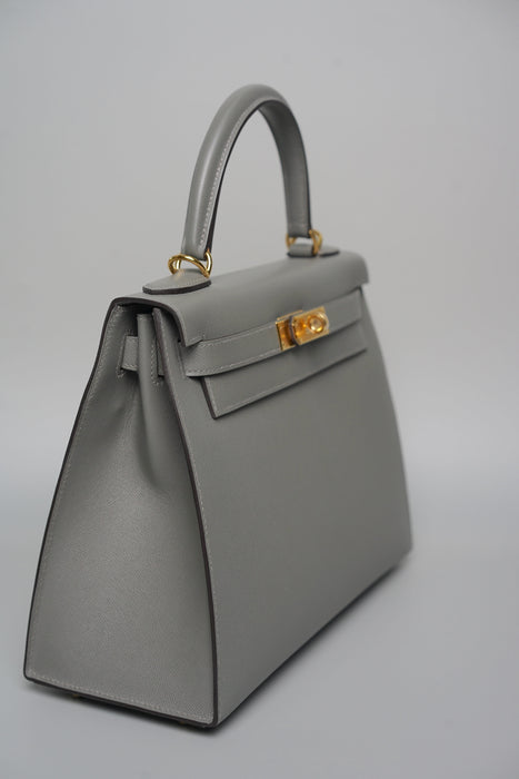 Hermes Kelly 28 Sellier in Gris Meyer Madame Ghw (Brand New)