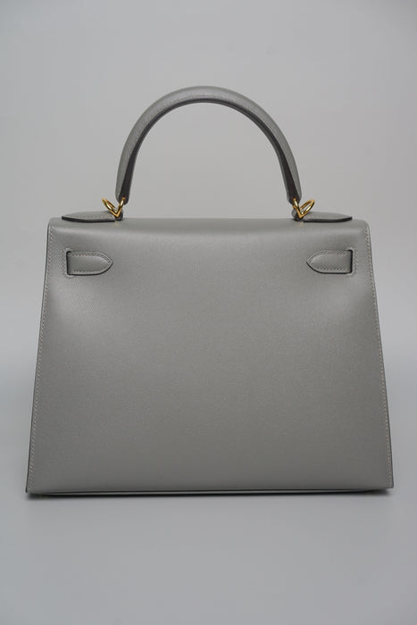 Hermes Kelly 28 Sellier in Gris Meyer Madame Ghw (Brand New)