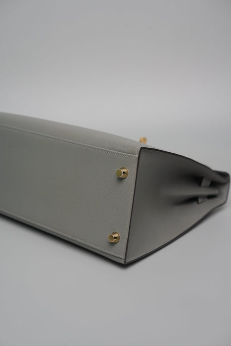 Hermes Kelly 28 Sellier in Gris Meyer Madame Ghw (Brand New)