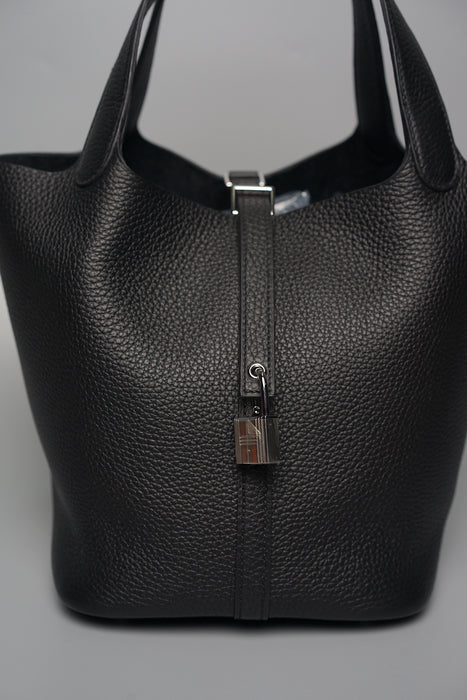 Hermes Picotin 22 in Black Phw (Brand New)