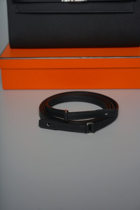 Hermes Kelly To Go in Black Epsom Phw (Brand New)