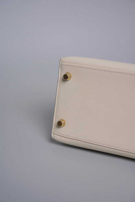Hermes Kelly 28 Sellier in Craie Epsom Ghw (Brand New)