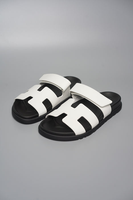 Hermes Chypre Sandals in Blanc Size 37.5 (Brand New)