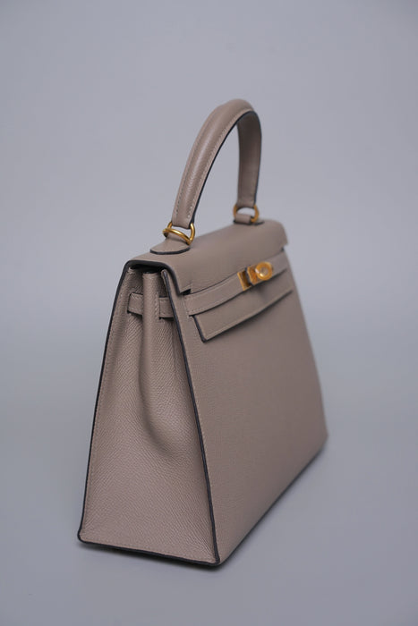 Hermes Kelly 25 HSS in Gris Asphalt Epsom Bghw (Brand New)