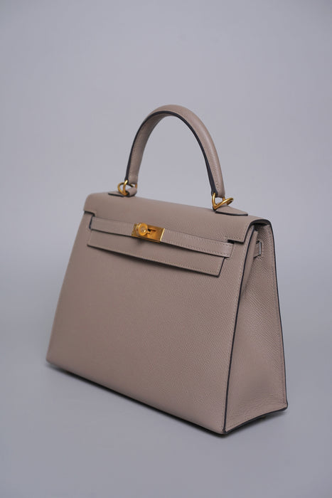 Hermes Kelly 25 HSS in Gris Asphalt Epsom Bghw (Brand New)