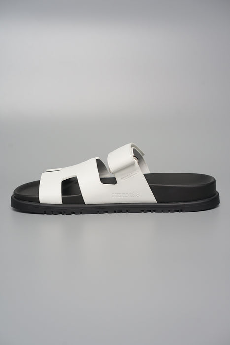 Hermes Chypre Sandals in Blanc Size 37.5 (Brand New)