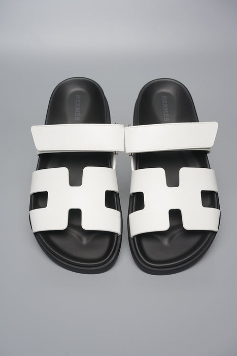 Hermes Chypre Sandals in Blanc Size 37.5 (Brand New)