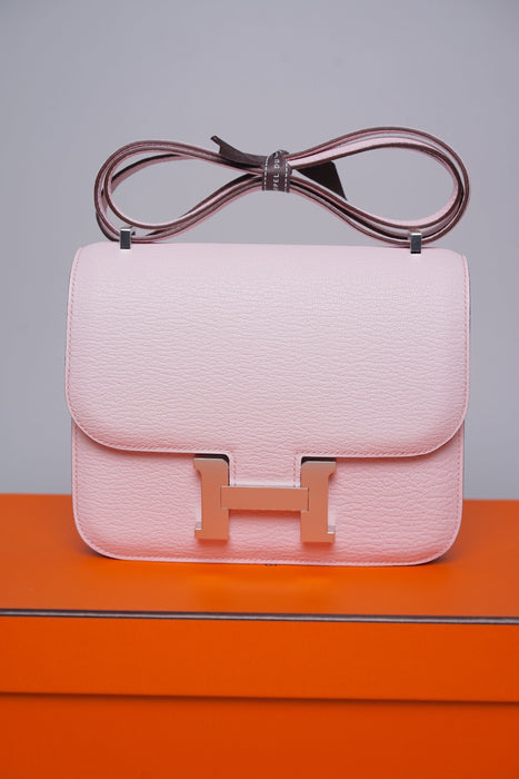 Hermes Constance 18 in Rose Darling Phw (Brand New)