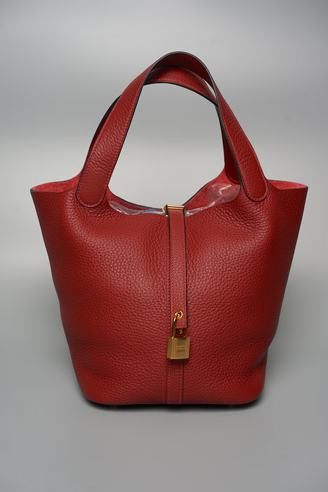 Hermes Picotin 22 in Rouge H Ghw (Brand New)