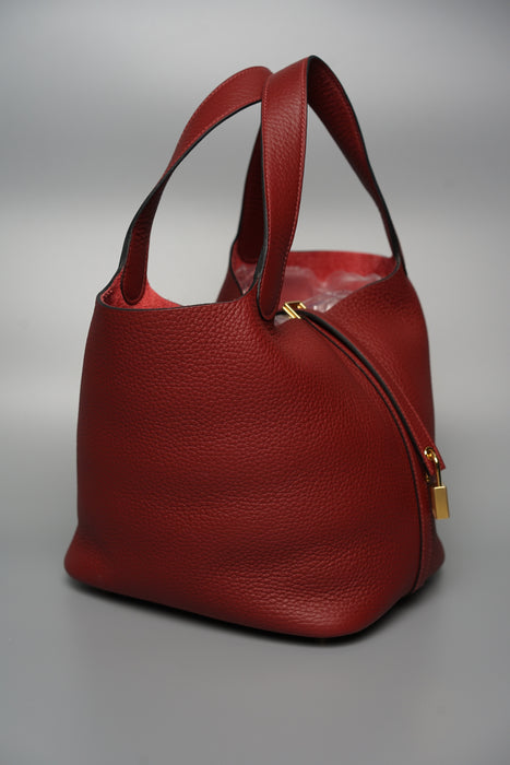 Hermes Picotin 22 in Rouge H Ghw (Brand New)