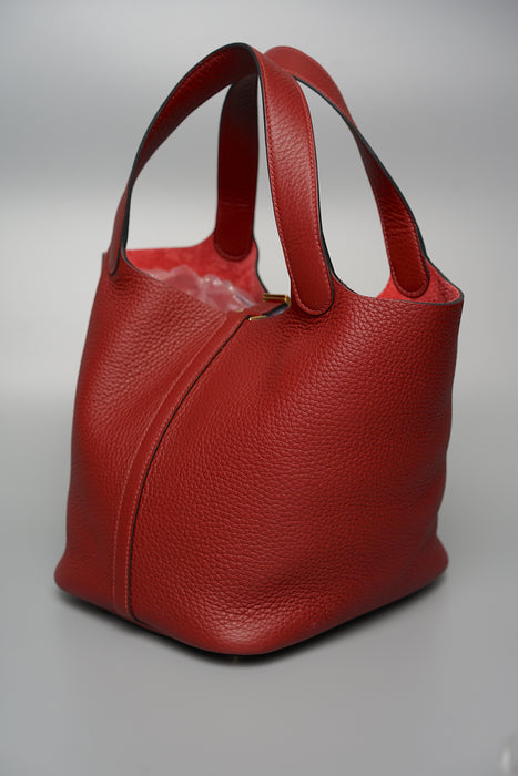 Hermes Picotin 22 in Rouge H Ghw (Brand New)