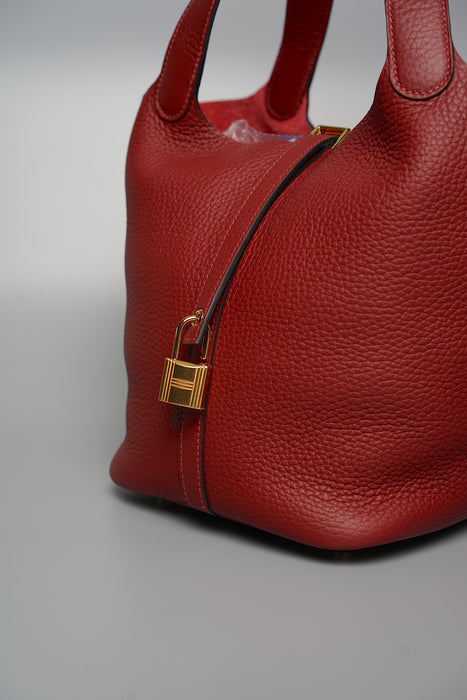 Hermes Picotin 22 in Rouge H Ghw (Brand New)