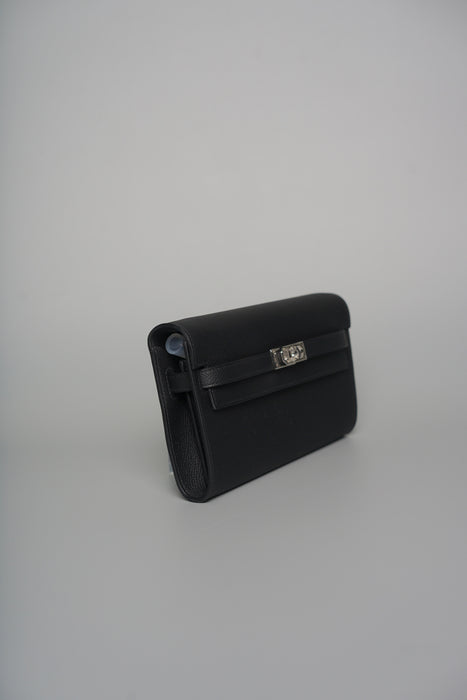 Hermes Kelly To Go in Black Epsom Phw (Brand New)