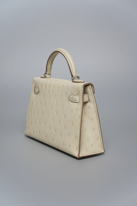 Hermes Kelly 20 in Beton Ostrich Phw