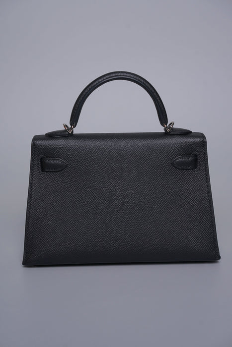 Hermes Kelly 20 in Noir Togo Phw (Brand New)