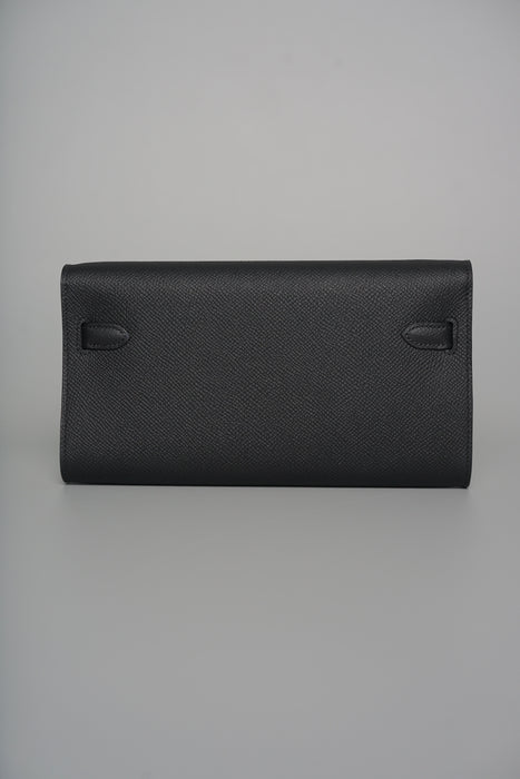Hermes Kelly To Go in Black Epsom Phw (Brand New)