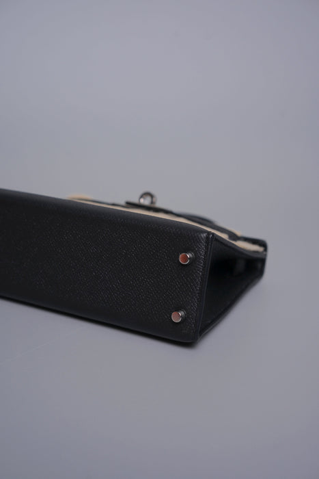 Hermes Kelly 20 in Noir Togo Phw (Brand New)