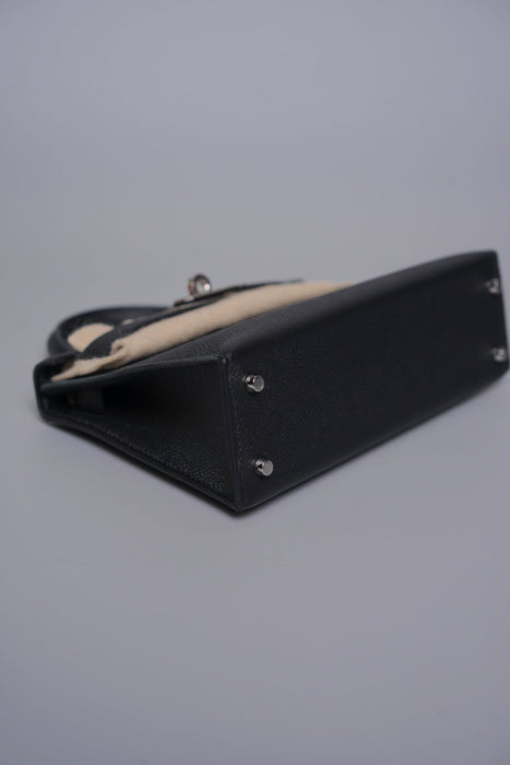 Hermes Kelly 20 in Noir Togo Phw (Brand New)
