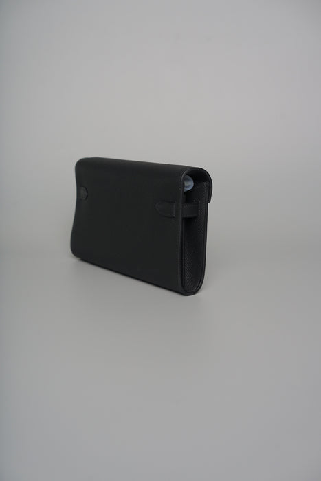 Hermes Kelly To Go in Black Epsom Phw (Brand New)