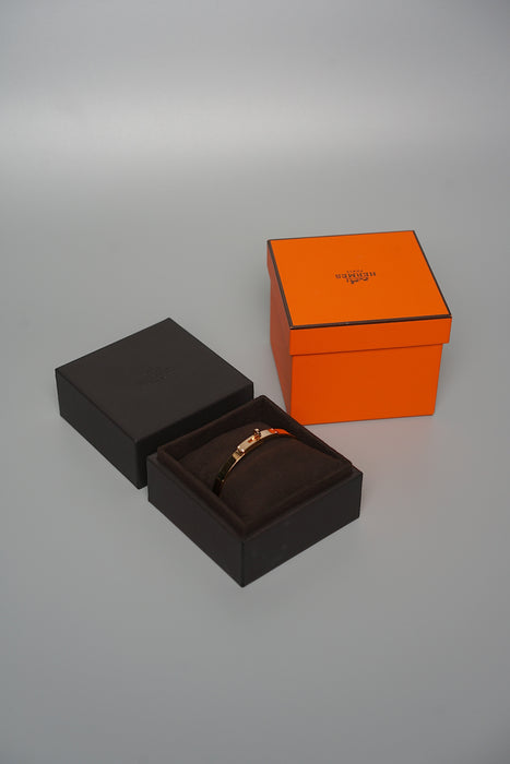 Hermes Kelly Bracelet, Small Model in Rose Gold Size ST (Brand New)