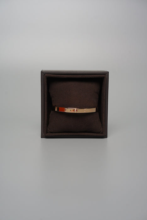 Hermes Kelly Bracelet, Small Model in Rose Gold Size ST (Brand New)