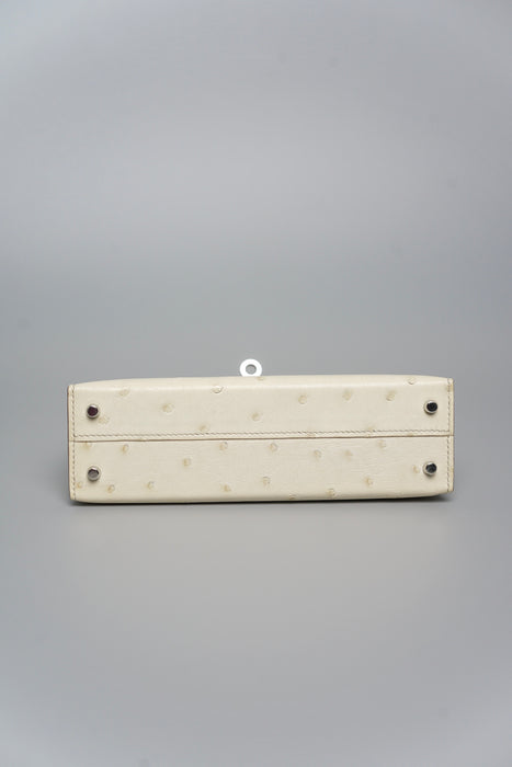 Hermes Kelly 20 in Beton Ostrich Phw