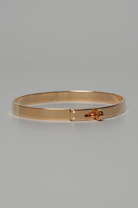 Hermes Kelly Bracelet, Small Model in Rose Gold Size ST (Brand New)