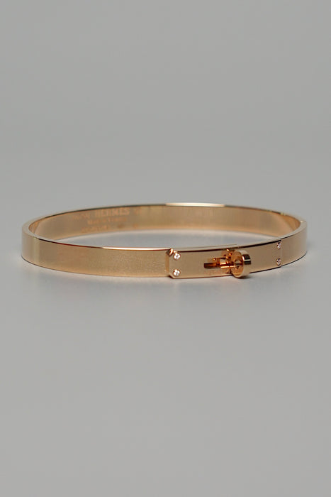 Hermes Kelly Bracelet, Small Model in Rose Gold Size ST (Brand New)