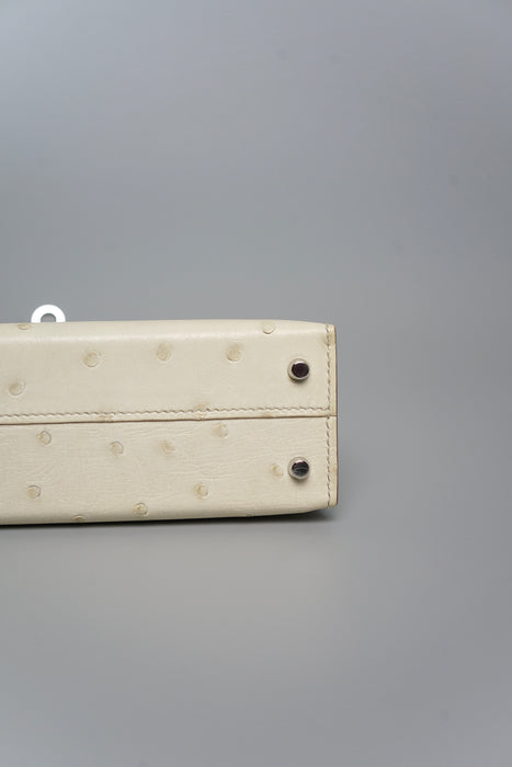 Hermes Kelly 20 in Beton Ostrich Phw
