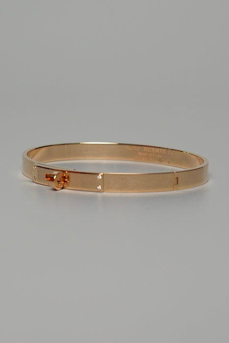 Hermes Kelly Bracelet, Small Model in Rose Gold Size ST (Brand New)