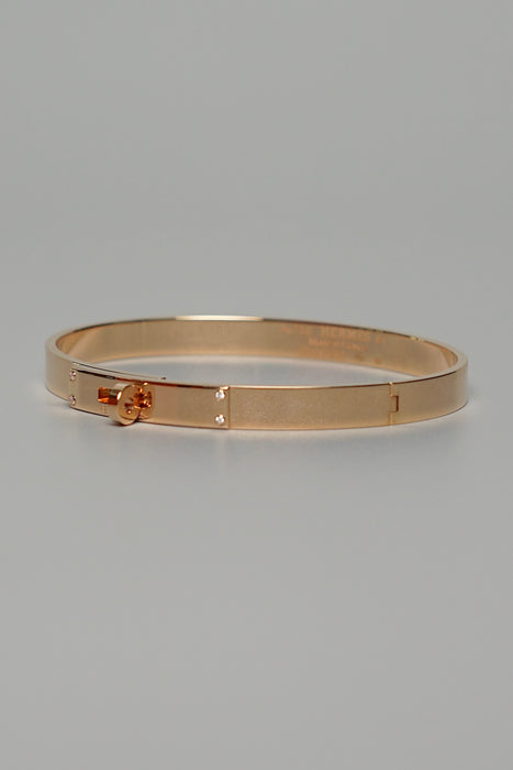 Hermes Kelly Bracelet, Small Model in Rose Gold Size ST (Brand New)