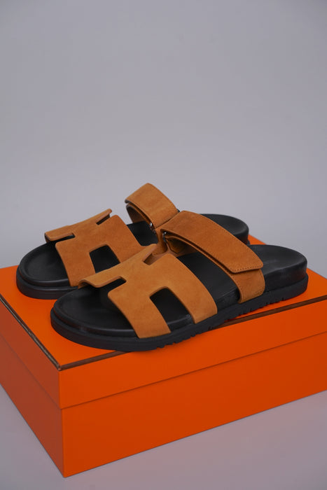 Hermes Chypre Sandals in Naturel Size 38 (Brand New)