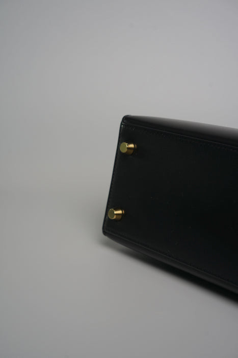 Hermes Kelly 25 in Noir Box Ghw (Brand New)