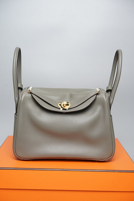 Hermes Lindy 26 in Gris Meyer Ghw (Brand New)