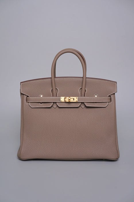 Hermes Birkin 25 in Etoupe Togo Ghw (Brand New)