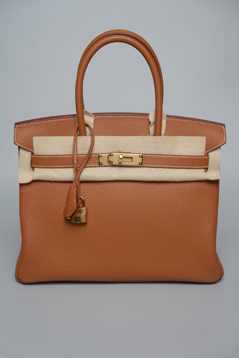 Hermes Birkin 30 in Gold Togo Ghw (Brand New)