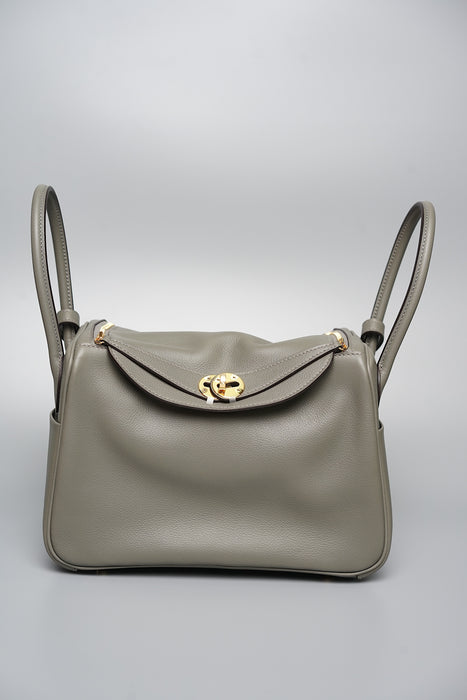 Hermes Lindy 26 in Gris Meyer Ghw (Brand New)