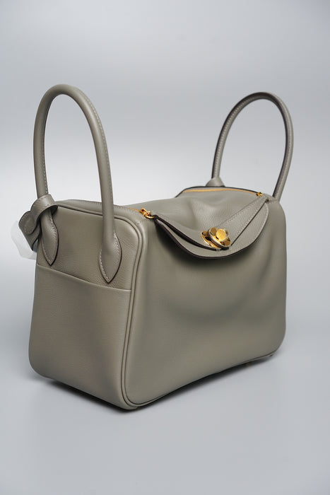 Hermes Lindy 26 in Gris Meyer Ghw (Brand New)