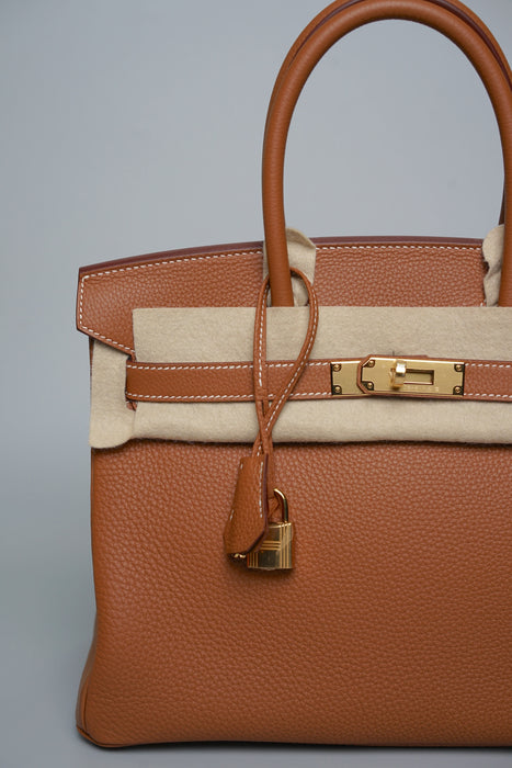 Hermes Birkin 30 in Gold Togo Ghw (Brand New)