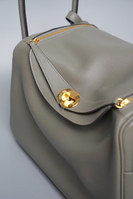 Hermes Lindy 26 in Gris Meyer Ghw (Brand New)