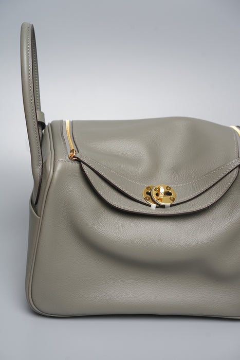 Hermes Lindy 26 in Gris Meyer Ghw (Brand New)