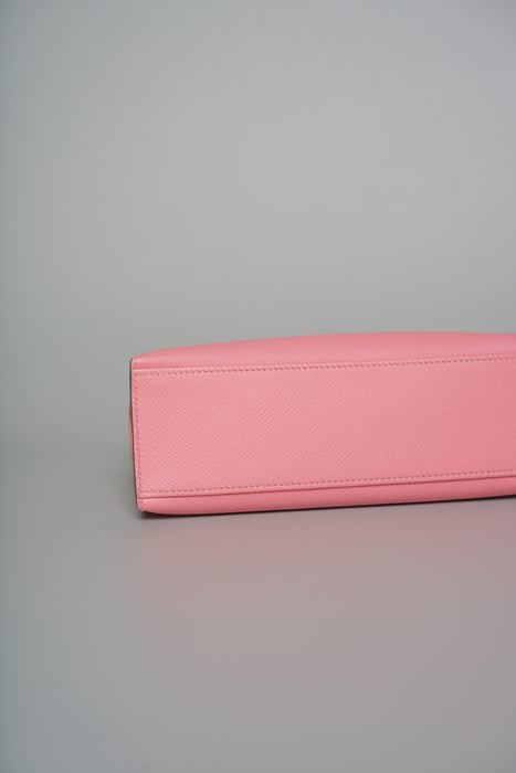 Hermes Kelly Pochette in Rose confetti Epsom Phw