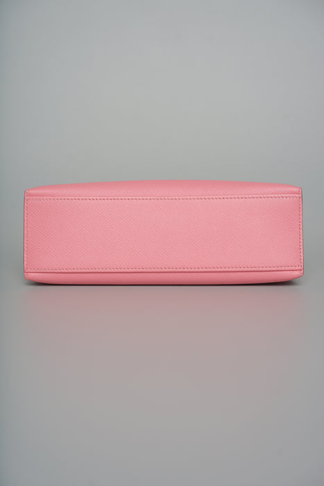 Hermes Kelly Pochette in Rose confetti Epsom Phw