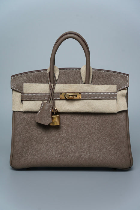 Hermes Birkin 25 in Etoupe Togo Ghw (Brand New)